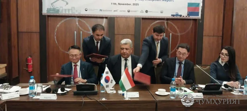 ВАЗОРАТИ НАҚЛИЁТ ВА ШИРКАТҲОИ КОРЕЯ БА ТАТБИҚИ ЛОИҲАҲО ШУРУЪ КАРДАНД